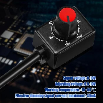 Светодиодный диммер с ручкой постоянного тока 0/1-10 В, для электронного светодиодного драйвера с регулируемой яркостью 0-10 В или 1-10 В 2