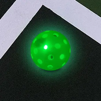 Светящийся мяч для пиклбола с 40 маленькими точно просверленными отверстиями 74 мм для кортов 2