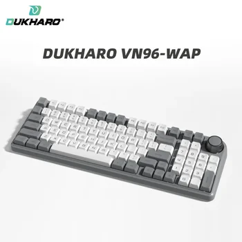 Трехрежимная Механическая Клавиатура DUKHARO VN96 с прокладкой 96 клавиш С Горячей заменой RGB-игровая Клавиатура с N-клавишным опрокидыванием Офисная Клавиатура 2
