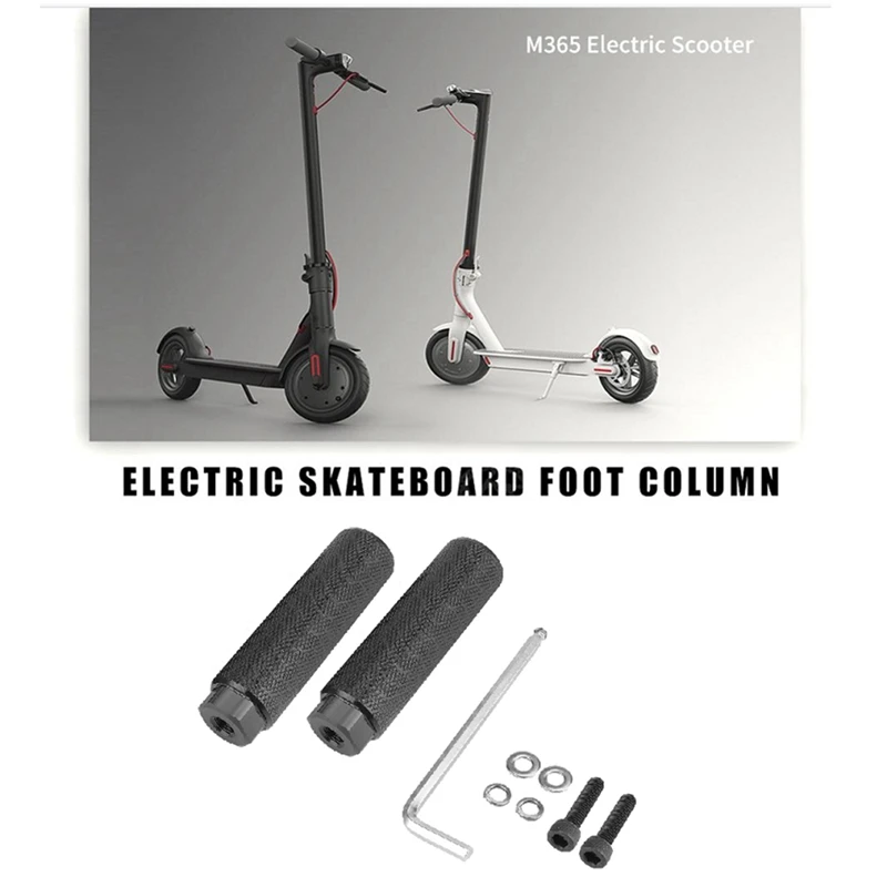 1 пара скутеров для педалирования, Нескользящие педали для задней педали, подставка для ног для XIAOMI MIJIA M365 Аксессуары для электрического скутера Изображение 1