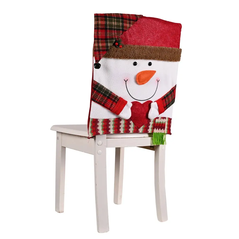 Рождественский декоративный набор стульев Набор табуретов Новый чехол для кукольного стула Европейская и американская декоративная мебель для дома Изображение 5