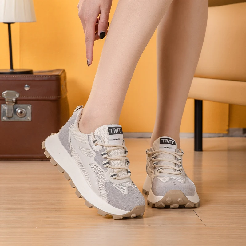 Женские модные кроссовки для бега, повседневная спортивная обувь на платформе, Tenis Femininos, удобная легкая обувь, модные женские туфли-сапатильи Изображение 2