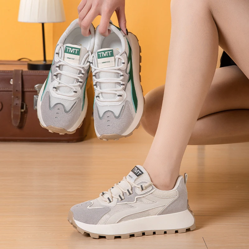 Женские модные кроссовки для бега, повседневная спортивная обувь на платформе, Tenis Femininos, удобная легкая обувь, модные женские туфли-сапатильи Изображение 5