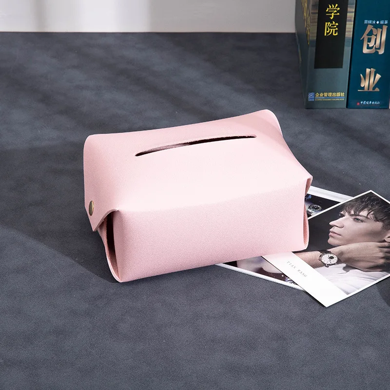 Коробка для салфеток для дома, гостиной, креативная кожаная многофункциональная декоративная бумажная коробка для увеличения счастья Изображение 4