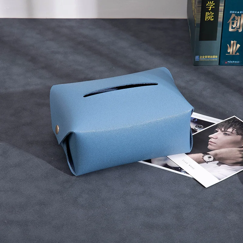 Коробка для салфеток для дома, гостиной, креативная кожаная многофункциональная декоративная бумажная коробка для увеличения счастья Изображение 5