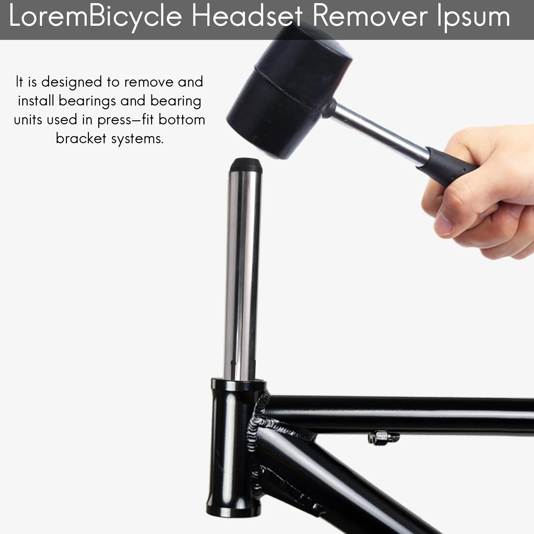 Инструмент для снятия подшипника с прижимом BB Нижний кронштейн велосипеда BB для внутреннего диаметра 33 мм-56 мм, аксессуары для велосипедов Изображение 1