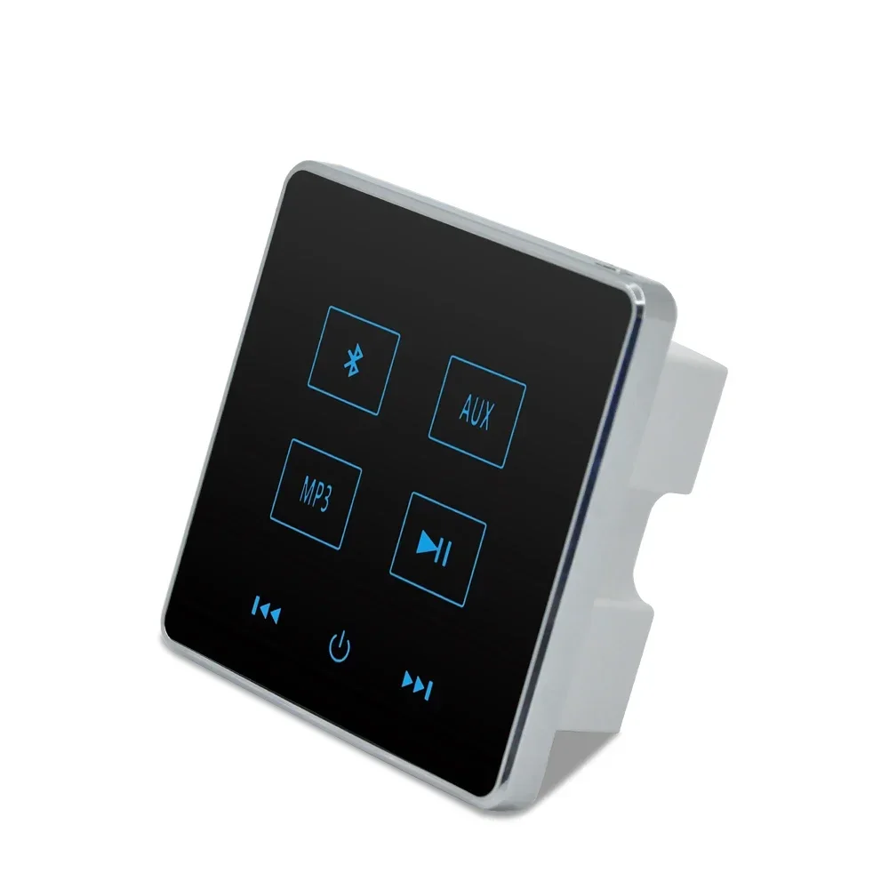 Мини-Bluetooth-совместимый Настенный Усилитель Мощностью 2 Канала 20 Вт, Мощная Звуковая Система Домашнего Кинотеатра, Стереозвук Hi-Fi, Музыкальная Панель для Гостиницы Изображение 3