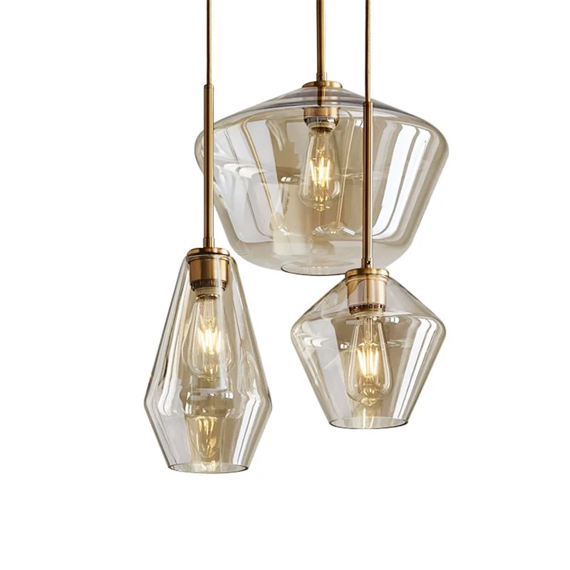 Подвесные светильники SAMAN Nordic, светодиодные современные простые декоративные лампы для домашней столовой, бара Изображение 3