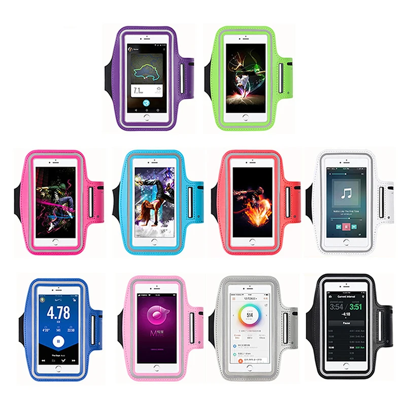 5-7-дюймовая повязка для мобильного телефона, бег, спорт на открытом воздухе, держатель для смартфона, сумка для Samsung Xiaomi iPhone Изображение 1