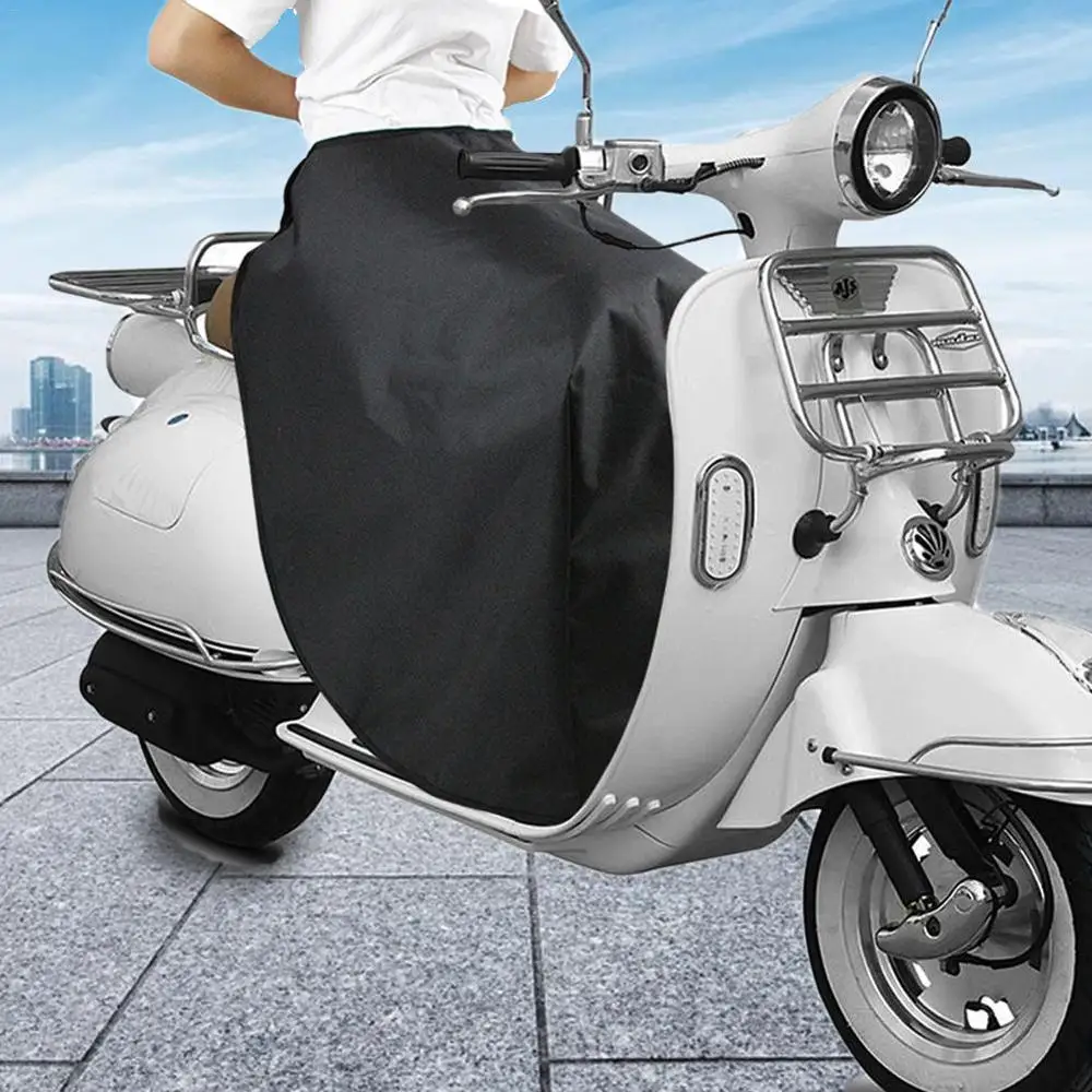 Запчасти для мотоциклов Чехол для ног для скутеров Honda Vespa Razor Yamaha Одеяло для колен Защита от дождя ветра холода Водонепроницаемое зимнее одеяло Изображение 5