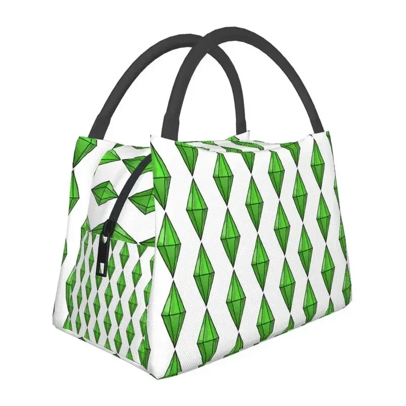 Изготовленные на заказ сумки для ланча The Sims Funny Family Life Мужские женские ланч-боксы с теплой изоляцией для офиса, дорожные сумки для ланча Изображение 3